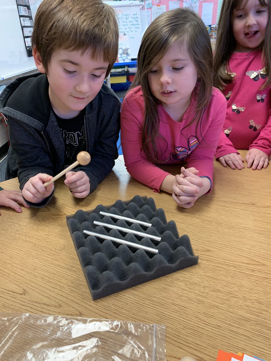 BassettsFirsts's tweet photo. Investigation two; experimenting how we can make loud and soft sounds.
#csdscience #umschamps #csdvt https://t.co/y5WFPNT0F0