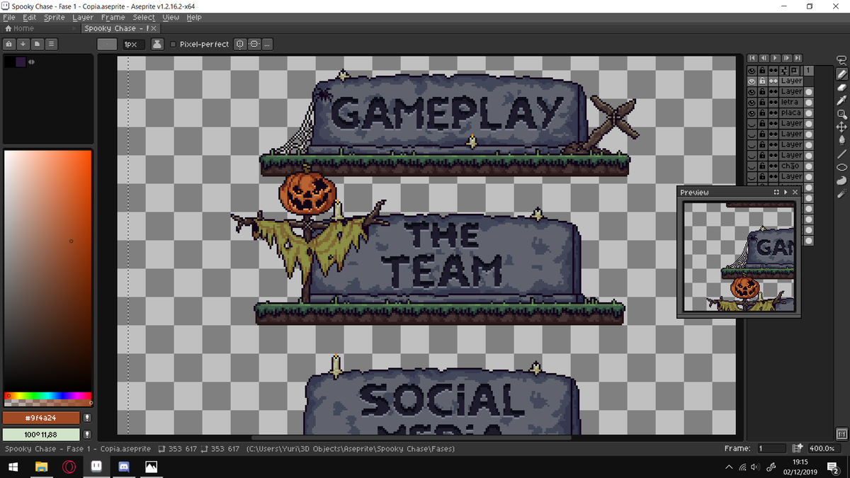Spooky_Chase's tweet photo. Preparing the Kickstarter campaign. Making spooky stuff 👻

#kickstarter #pixelart #spookychase #indiegames #vacaroxa https://t.co/9S8aDzfgn0