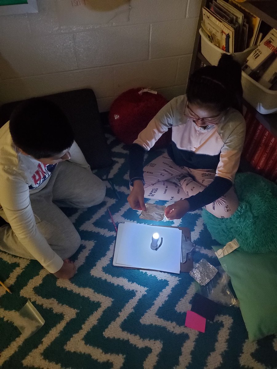 Comparing objects that reflect light to see which make the best reflectors <a href="/SugarlandES/">Sugarland Elementary</a>