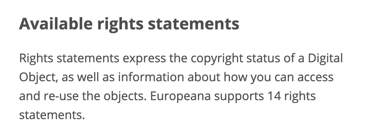 OpenGLAM's tweet photo. Anchored ⚓︎inside the #LicensingFramework is edm:rights - a mandatory metadata field in the @Europeanaeu Data Model that requires providing institutions 🏛 (we call them partners) to label each digital object with a standardised rights statements https://t.co/EClKN0yr5d https://t.co/jQ8rzvKr6J