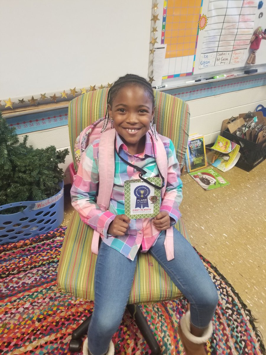 joy2teachem's tweet photo. Yay Makyla, Skye, Nora and Paisley☆my @FirstInMath Players of the Day from last week! @hce_stemacademy #girlslovemath❤💚❤💚❤ https://t.co/JyCFaaQNoG