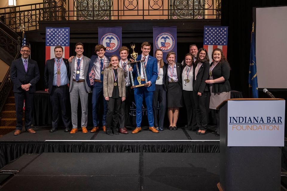 ScottLBarnhart1's tweet photo. They’re a small but mighty group.  Another well deserved State Championship for @GoCathedral @irishwtp @INBarFoundation. https://t.co/RzJCeKozbn