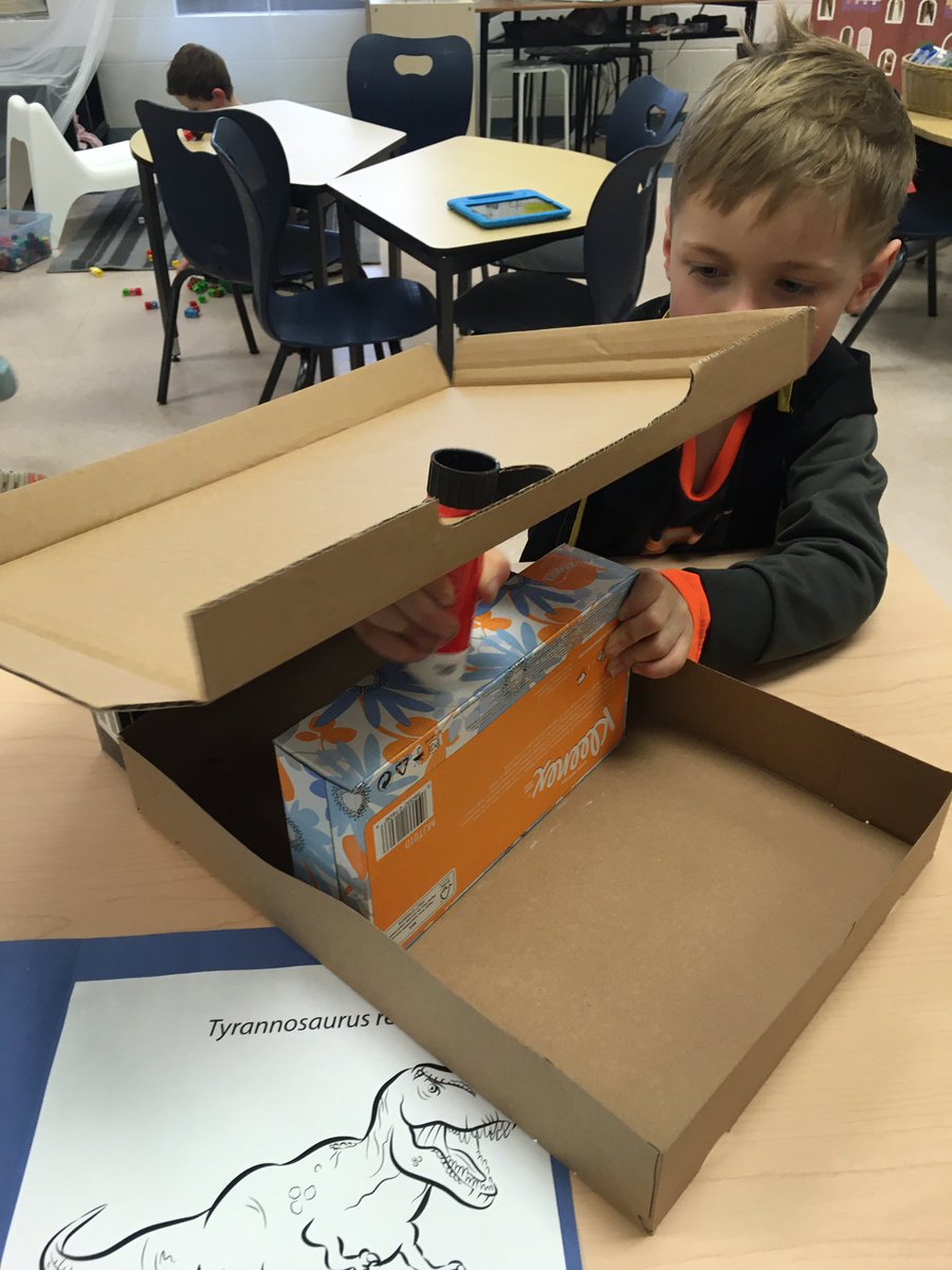 MsGaleOCSB's tweet photo. A future engineer busy creating what I later realized was a ramp of some sort. He didnโt need inspiration, he had a vision of his own! #ocsbbeinnovative #beinnovative #MakerMonday #maker #itsnotabox #STEM #ocsb https://t.co/e5QHqo22cV