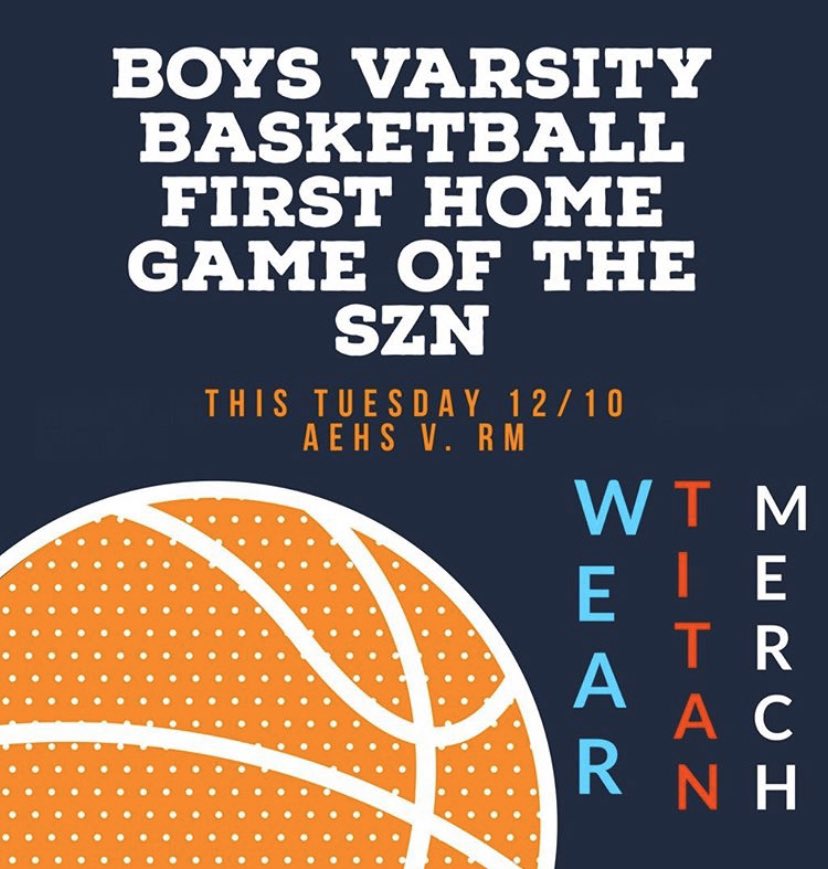 aehscheer's tweet photo. First Home game for @CoachTaylorAET and Boys basketball we are excited ❤️💙 https://t.co/9rfyQmVQCD