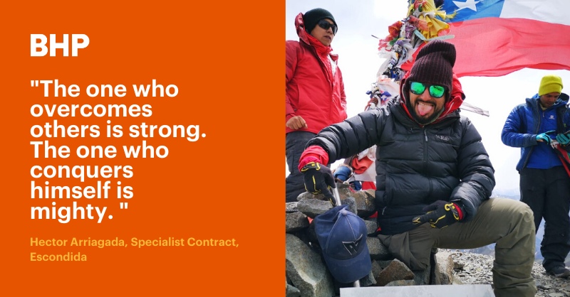 On December 3, we celebrated International Day of Persons with Disabilities, &amp; we are happy to have people like Héctor share their happiness &amp; commitment with us every day. 

At BHP we support this as we believe in practicing diversity &amp; inclusion at all levels of the company.