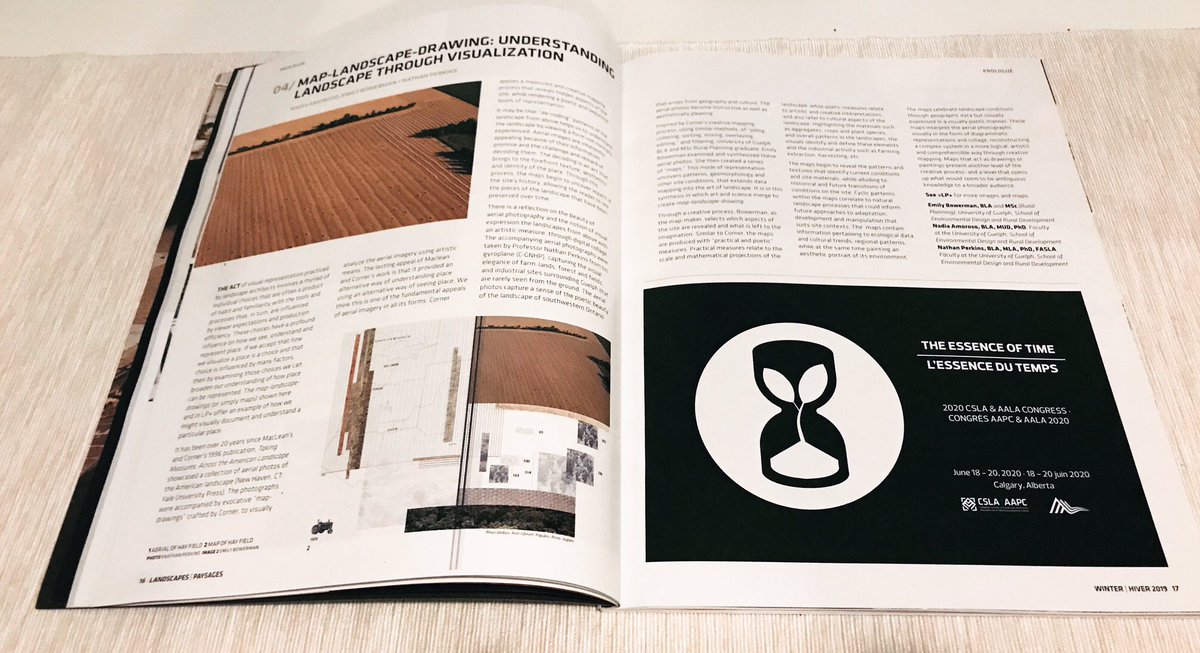 e_bowerman's tweet photo. Thrilled to have contributed to the recent publication “Map-landscape-drawing: understanding landscape through visualization” in collaboration with @AmorosoStudio and Dr. Nate Perkins at the @SEDRD.
•
•
•
#mapping #landscape #landscapearch #visualization #creativemapping https://t.co/BKZlqdG3gz
