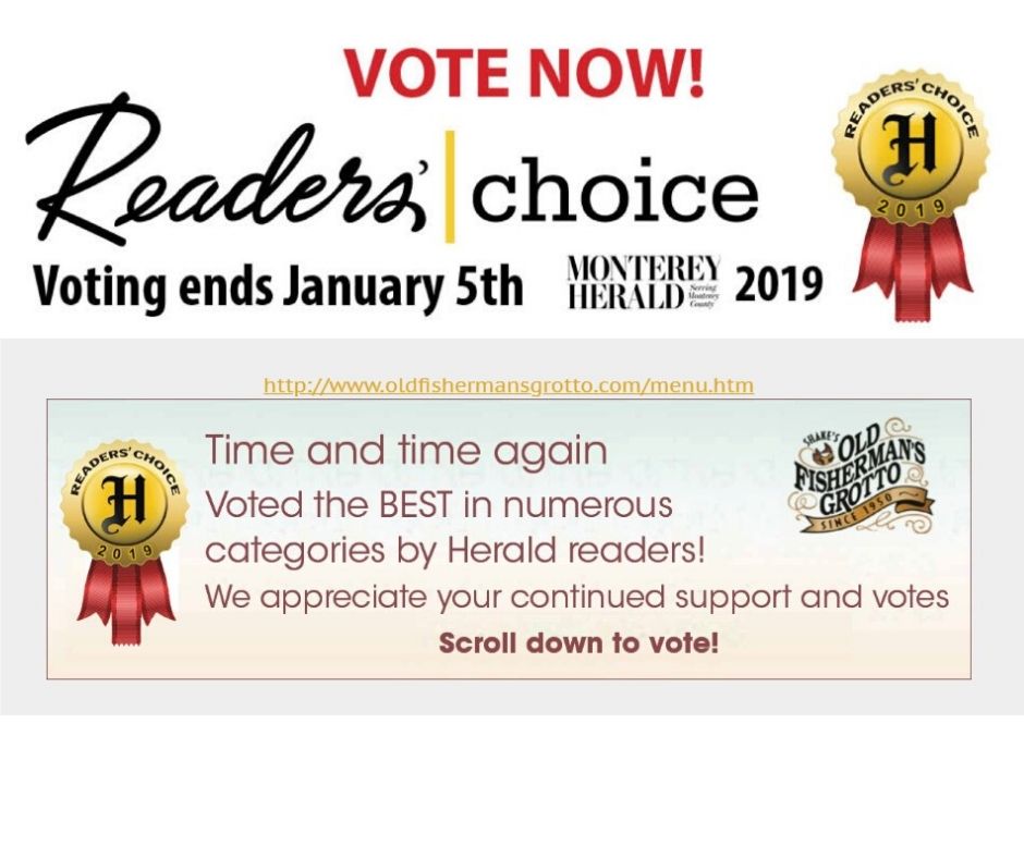 We've been nominated for the Herald's 2019 Readers' Choice Best Nonprofit to Volunteer With! Please click link &amp; vote!  Thank you!

#volunteer #advocate #CASA

dailydemocrat.secondstreetapp.com/Monterey-Heral…