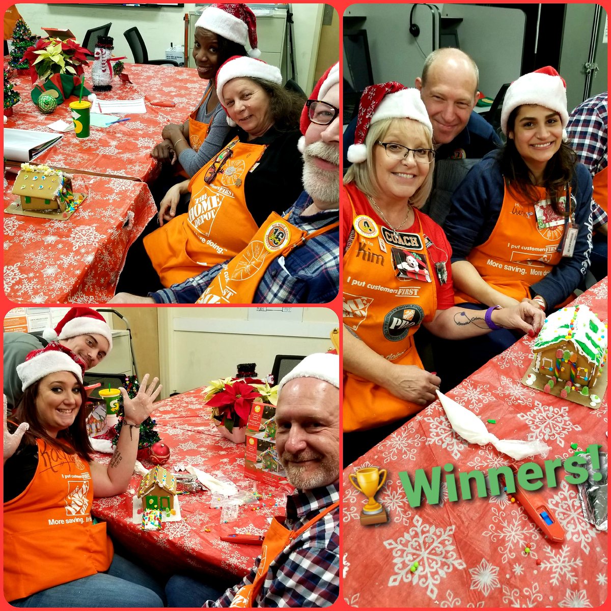 A little fun (and messy) competition this afternoon! 🏠 
You ALL deserve a 🏆 for "sticking" with it 'till the end 👏👏👏
BRAVO team!