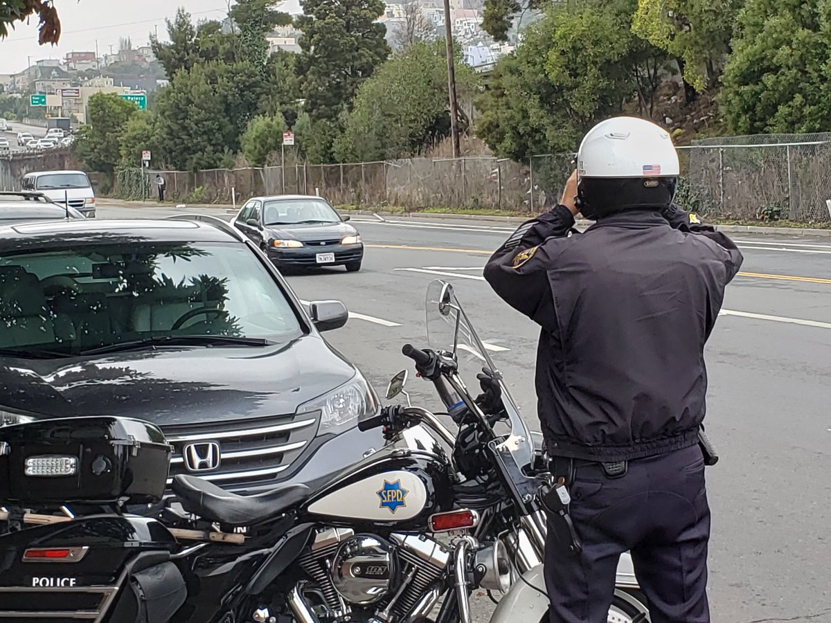 Traffic Company conducting speed operations at Bayshore and Bacon. <a href="/SFPD/">San Francisco Police</a> <a href="/SFPDPIO/">SFPDPIO</a> <a href="/SFPDBayview/">SFPD Bayview Station</a> <a href="/VisionZeroSF/">Vision Zero SF</a>