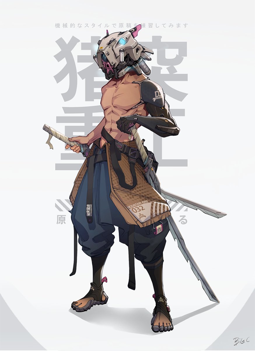 Animelisa_'s tweet photo. Cyberpunk Inosuke https://t.co/woG7qHCh7v
