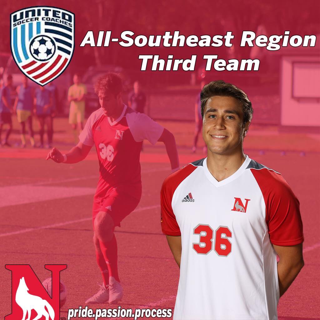 NCMSwolves's tweet photo. Another week, another award.....congrats to Ibo on making the united soccer coaches All Region Team. 🐺⚽️ #pridepassionprocess #wolvesfamily https://t.co/xHhKGRCf3c