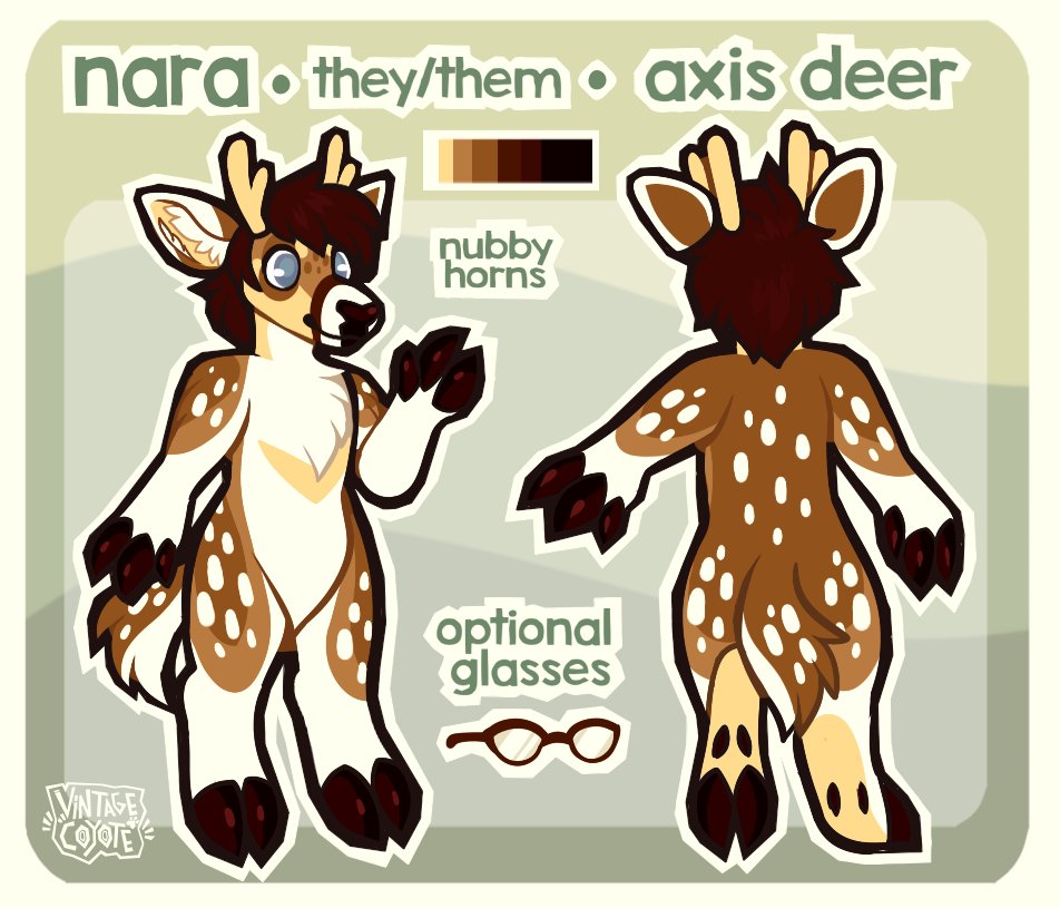 deermonarch's tweet photo. Hey, my name's Jack!
My pronouns are they/them and I'm a big furry.

🐾FA: https://t.co/PB5Jlf74J5
🏠Toyhouse: https://t.co/bqNMhJAr44

My fursonas are Nara and Miles (seen below) -- refs and designs by @/vintagecoyote!

Thanks for stopping by. :) https://t.co/fpdo0vWapZ