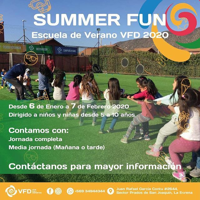 vivefulldeporte's tweet photo. ¿Aún no tienes panorama para tus hij@s este verano? .
.
Tráelo a "Summer Fun 2020" Escuela de verano de VFD en la cual tus hijos se divertirán, aprenderán y realizarán actividad física a través de juegos dirigidos por profesionales con experiencia 🙌🤸… https://t.co/YLYPB2TzYp https://t.co/ziZ6OJwtys