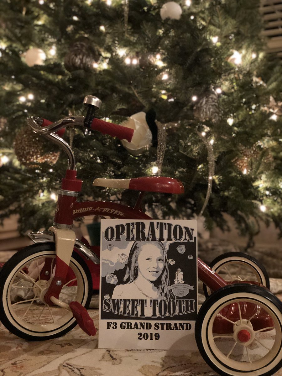 CrankbaitF3's tweet image. @OpSweetTooth was a huge success thanks to the generosity of the Pax of @F3GrandStrand.  25 bikes, 2 scooters, and a tricycle were donated to Fostering Hope tonight.  These gifts are sure to bring #hope and #joy to children this Christmas!

#MissionAccomplished