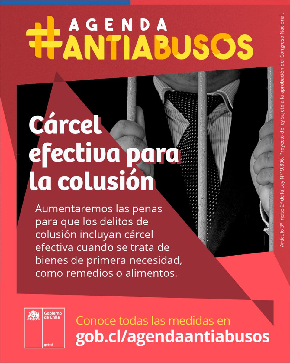 Cómo <a href="/GobiernodeChile/">Gobierno de Chile</a> tenemos el firme compromiso de hacer de #Chile un país más justo, con menos desigualdades y más oportunidades, por eso hemos lanzado esta #AgendaAntiAbusos
Seguimos trabajando por el bienestar de todos los Chilenos y Chilenas💪🇨🇱