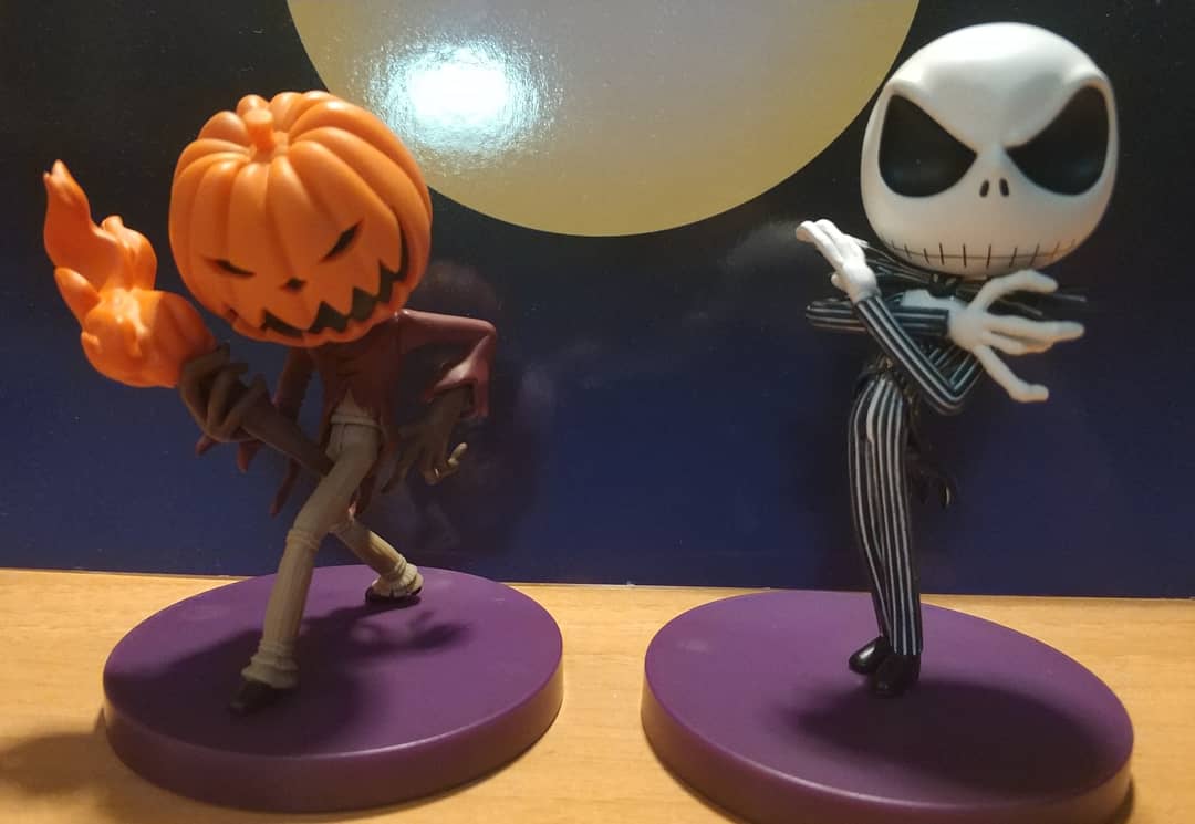 SraBlancos's tweet photo. Que #Banprestos más chulos de #JackSkeleton !! Una pasada 😍 @banprestospain #PesadillaAntesDeNavidad #Calabaza #ReyDelMal @timburton @timburtonfp #TimBurton #Figure #Colecction https://t.co/ou1juhBclJ