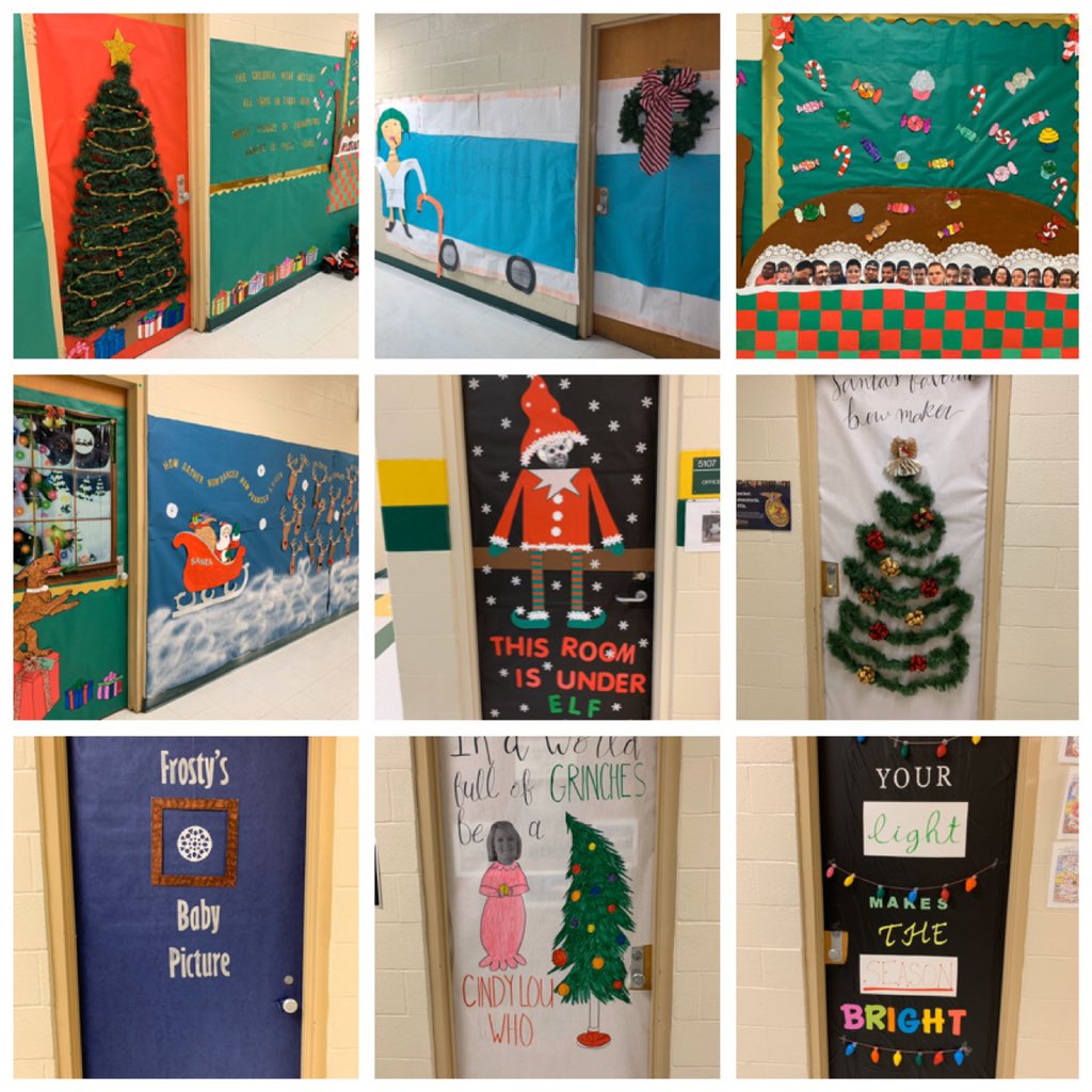 SJHSTrojans's tweet photo. Day 1 of Week of Cheer- Door Decorating Contest! #weekofcheer https://t.co/6guBr57Ai4