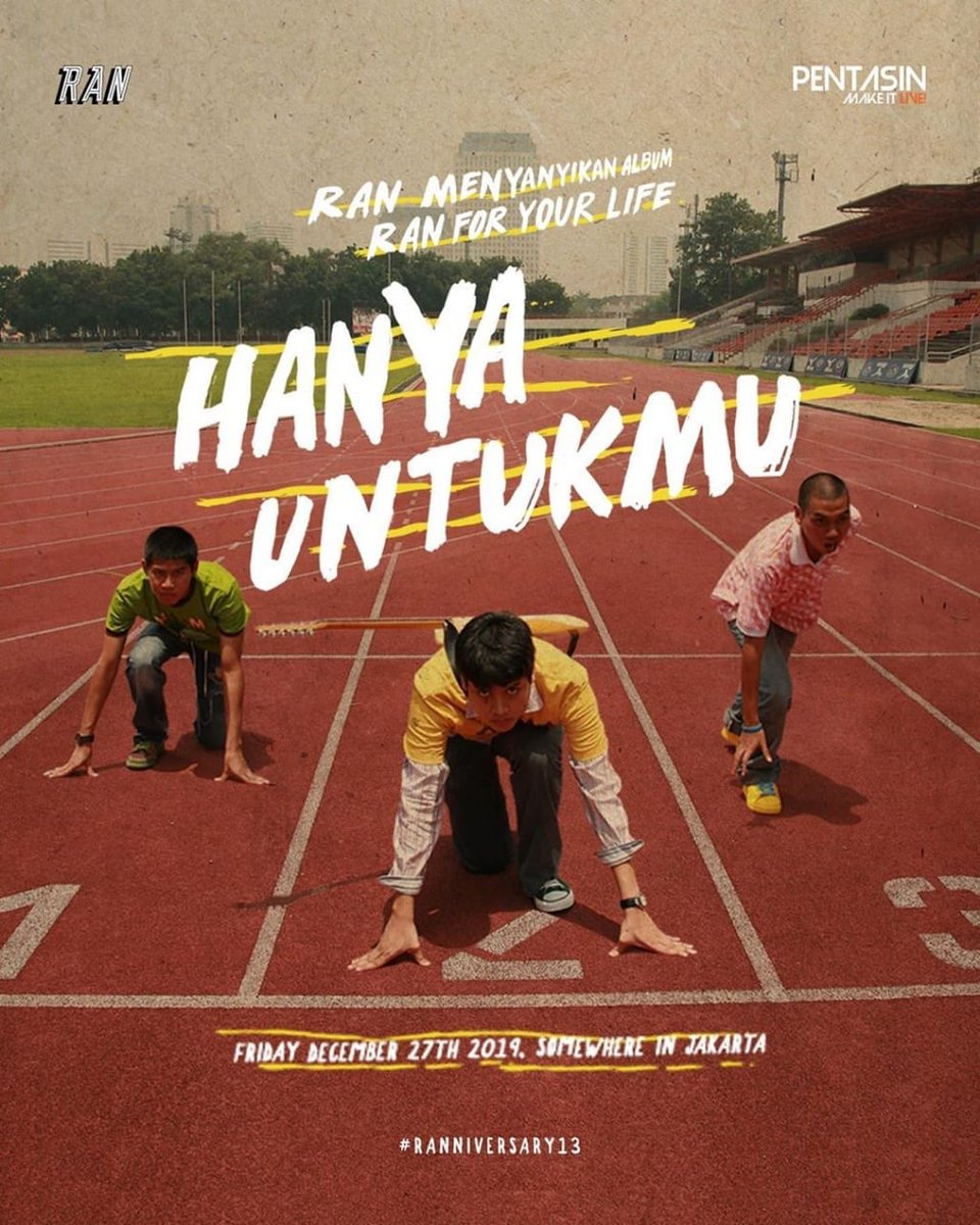 ProvokeMagazine's tweet photo. Tiket “RAN @ranforyourlife Menyanyikan Album RAN For Your Life Hanya Untukmu”
Sudah resmi tersedia di @loketcom dalam jumlah yang terbatas. Good luck everyone!
.
Link di bio @pentas.in
#RANniversary13 #PentasinxRAN #RANforyourlife #Pentasin #MakeItLive https://t.co/FWCepmbi6k