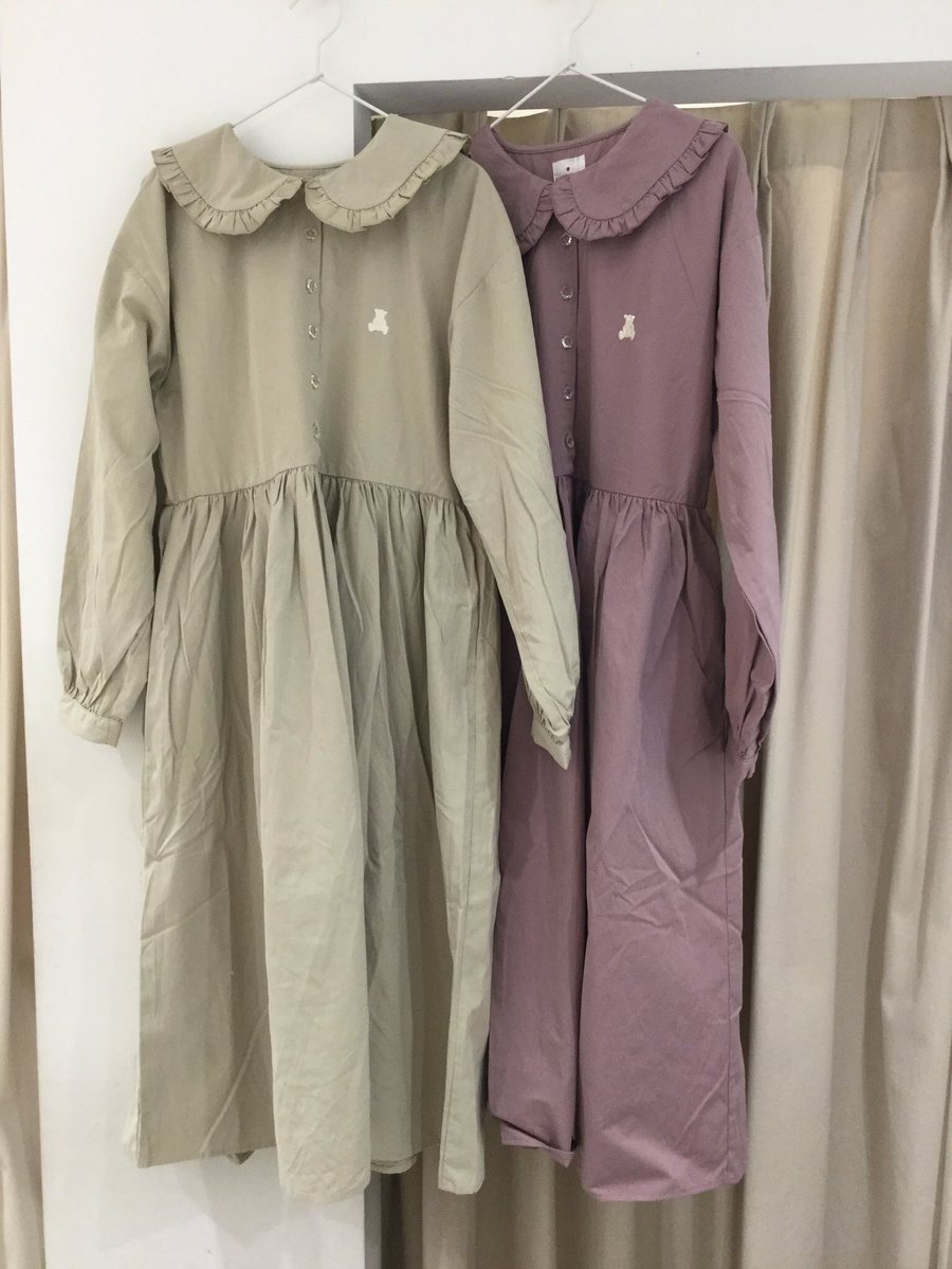 Merry Jenny 名古屋店 No Twitter おすすめアイテム Teddy刺繍ワンピース ベージュ ワイン 完売 ピンク ブラック 9 000 税抜 丸襟とちょこんと付いたくまがかわいい1枚です 電話通販はこちら 052 684 64 Merryjenny