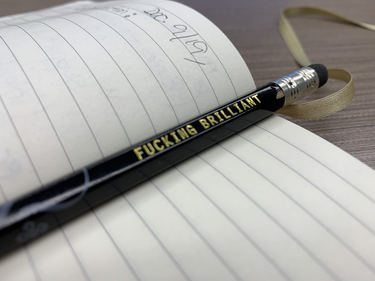 bcpomeroy's tweet photo. Well this was the perfect #pencil to pull out of the case today!! 👍🤪#notebook #paperrules https://t.co/bm7jxsDFMG