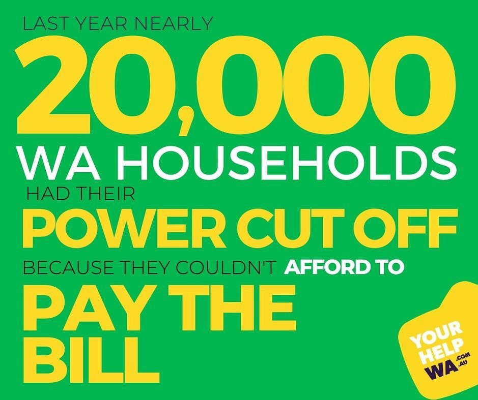 Financial counsellors provide one on one support to households experiencing utility debt stress, and work hard to keep them connected. Please support them by supporting the #YourHelpWA campaign.