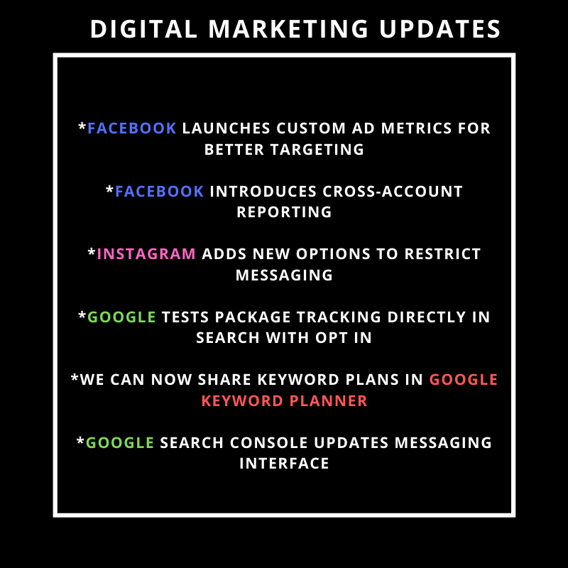 DigitalRaj1992's tweet photo. New updates in Digital platforms:

#digitalmarketing #Digitalmarketingupdates #Facebook #instagram #google #googlekeywordplanner #messaging #reporting https://t.co/PgLr7IImO8