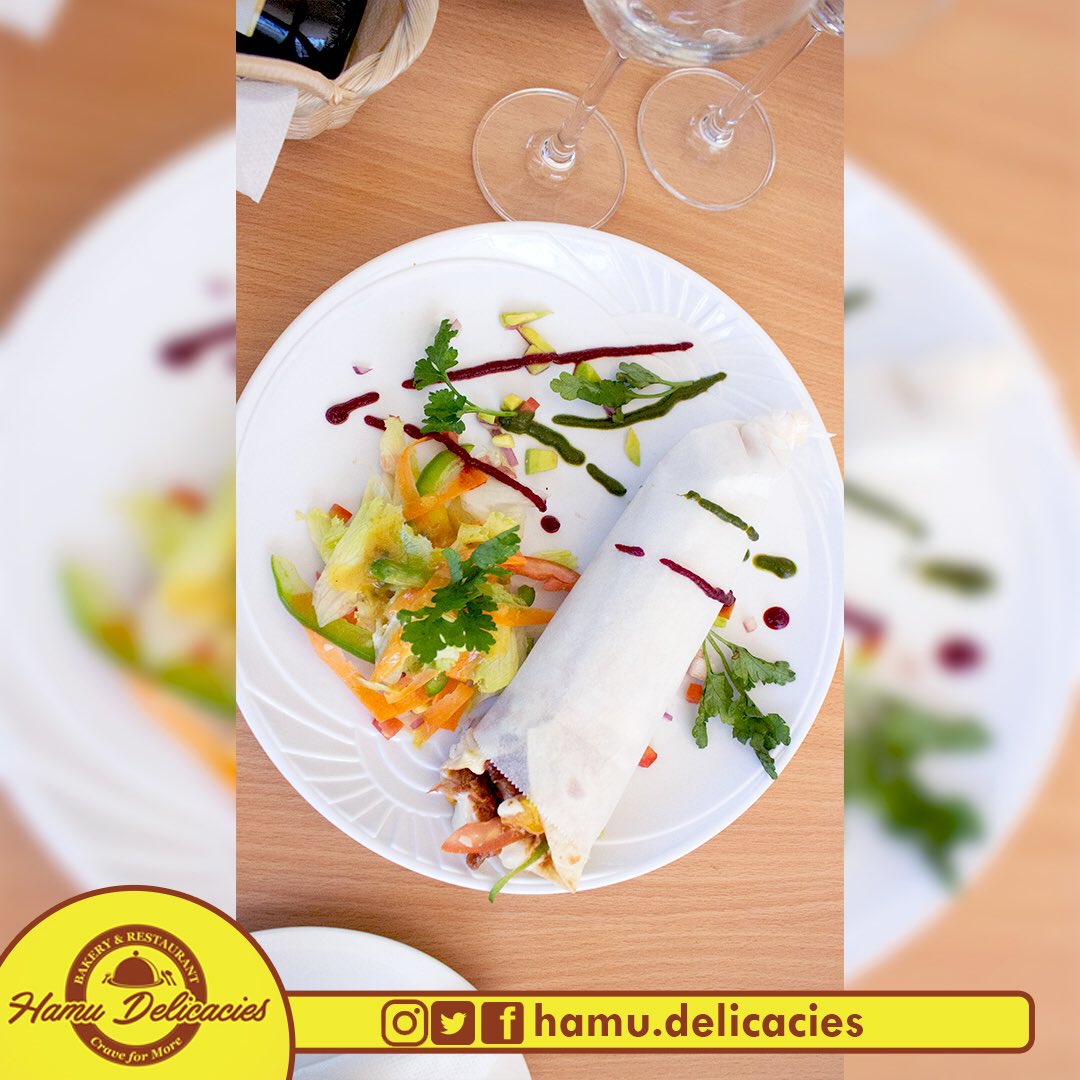 TomoniFarms's tweet photo. That tasty Chicken wrap! Only @HamuDelicacies @HamuDelicacies  #craveformore https://t.co/VQjrslWxPh
