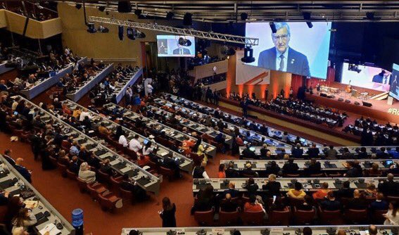 cdaltonICRC's tweet photo. Does international humanitarian law regulate #cyber &amp; other new #technologies of warfare in armed conflict? YES IT DOES 
Spotlight session at #RCRC19 today asking serious questions on how it applies &amp; if world needs new rules
⚖️

#ChallengesReport 
#IHL #GC70 #TuesdayThoughts https://t.co/C19k2t3ALj