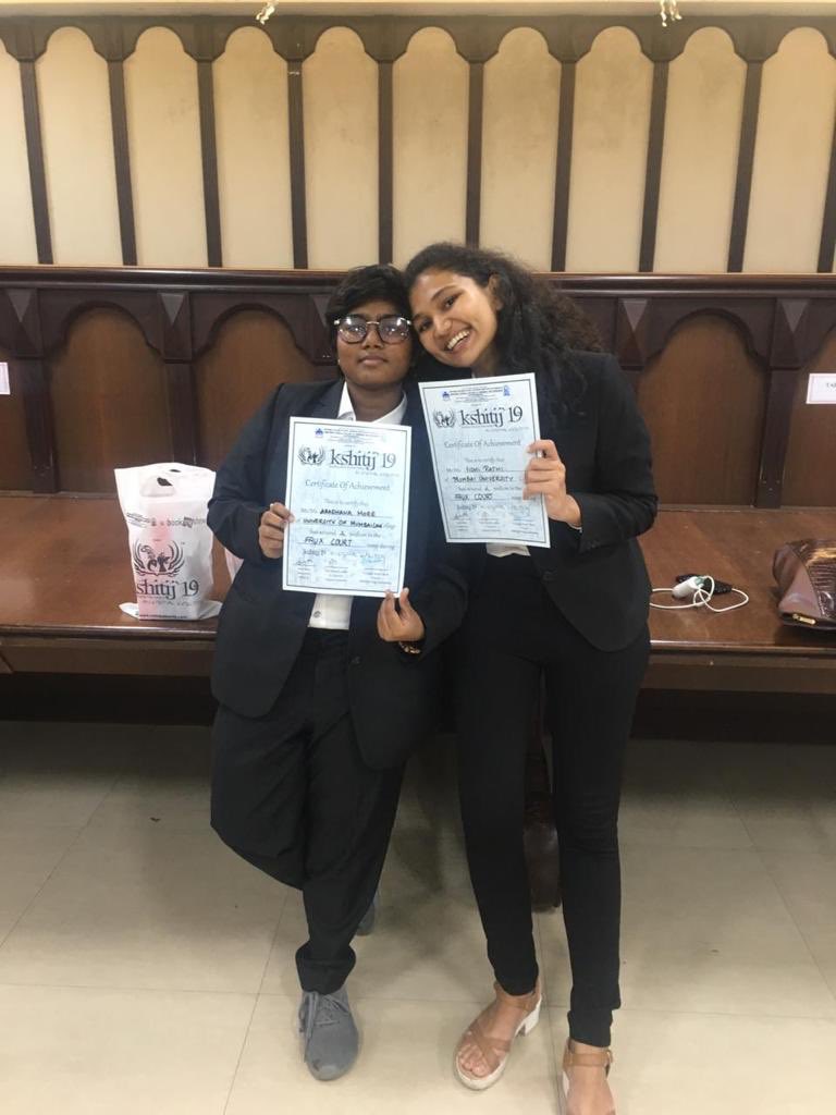 AradhanaMore's tweet image. Second position for 1st FAUX COURT (Mock Trial Style Debate) ain’t bad :)
#kshitij19 #AnEternalEvolution