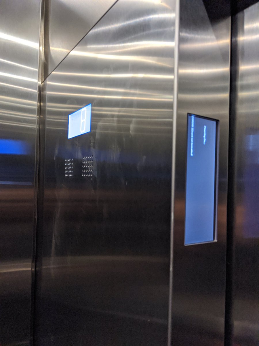 internetofshit's tweet image. this elevator needs its SD card formatted and i think i'll be taking the stairs