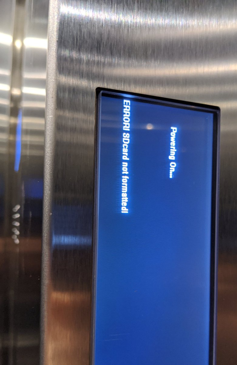 internetofshit's tweet image. this elevator needs its SD card formatted and i think i'll be taking the stairs