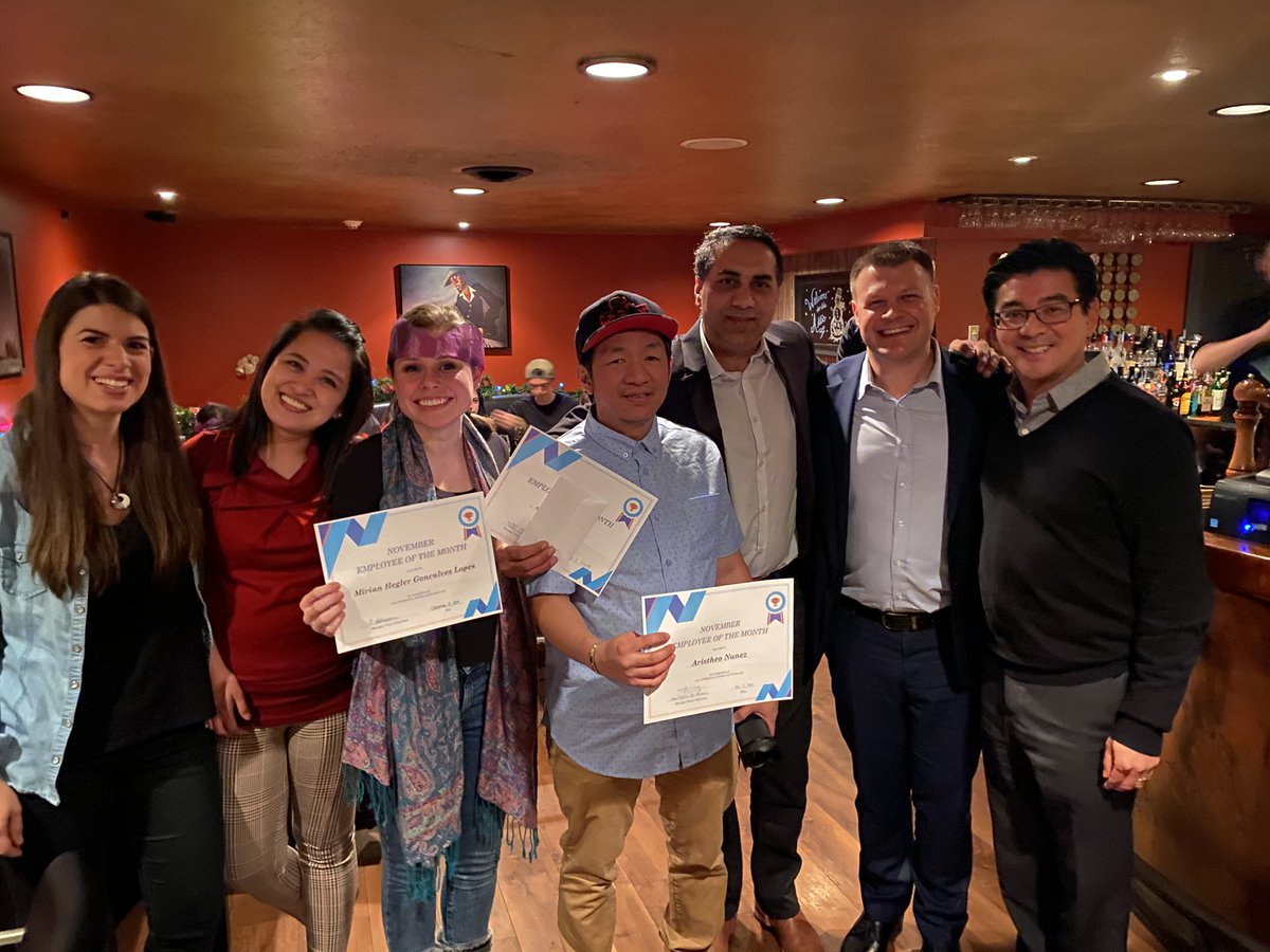 JeromeBoye1's tweet photo. We experienced wonderful #christmasparty in amazing @21StepsWhistler restaurant last Wednesday. Apart from a raffle with exciting gifts we also announced our employees of the month! Congratulations guys and keep in UP! #DiamondCareers #LifeatDiamond #DRICareers #DiamondCreative https://t.co/hTEjNPUm58