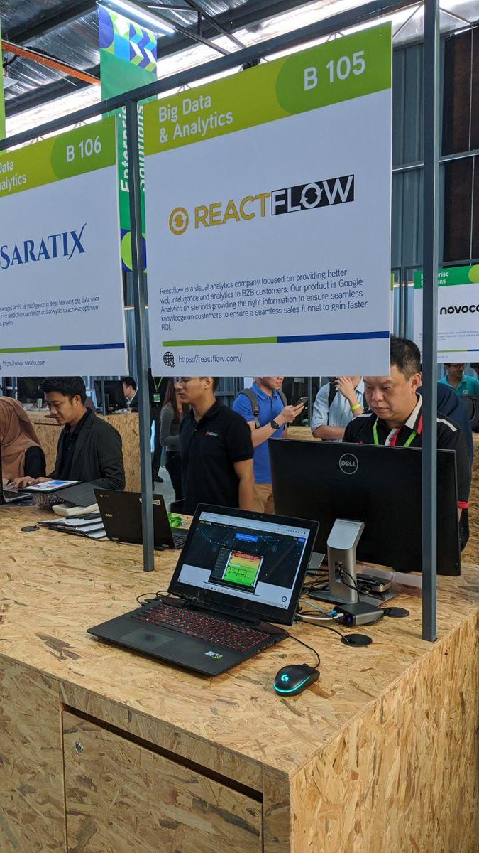 reactflow's tweet image. Do check our booth at Maxis day today in APW Bangsar, Kuala Lumpur #Reactflow #Maxis