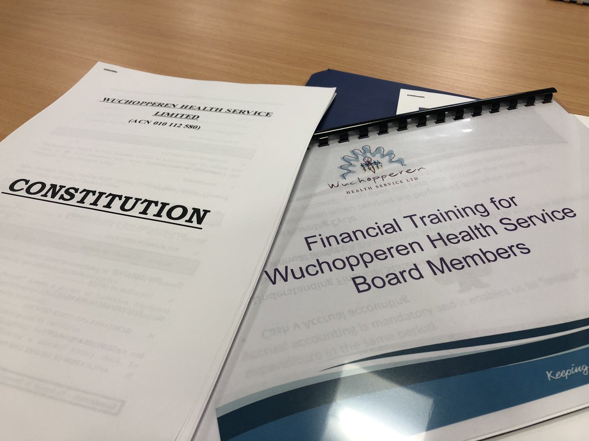 Information is power! Day 2 of <a href="/Wuchopperen/">Wuchopperen Health Service Ltd</a> Board Induction and Training ❤️ A strong board means a strong organisation.