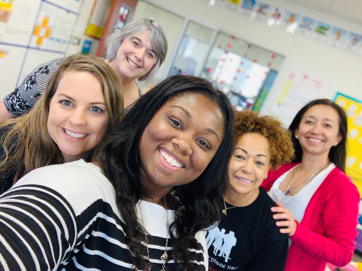 Day 3 - My amazing 1st grade team inspires me every day. We laugh and have fun every day...and each of my teammates is willing to share ideas to make my job easier. I’m truly blessed to work with these ladies! #JESchat #12DaysofTwitter