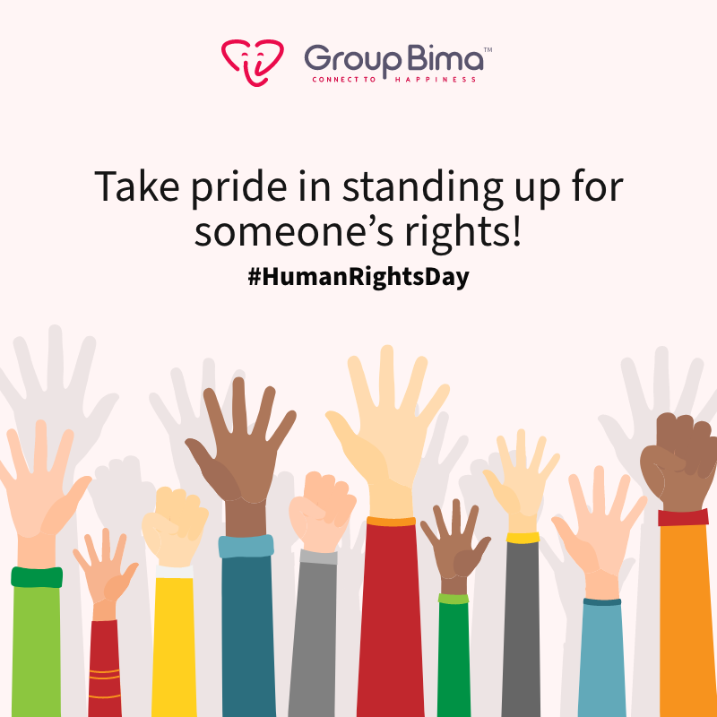 An initiative to take a stand for people as well as for your rights is where the change begins. 
#HumanRightsDay #Groupbima #StandForRights #InitiativeToChange #ConnectToHappiness