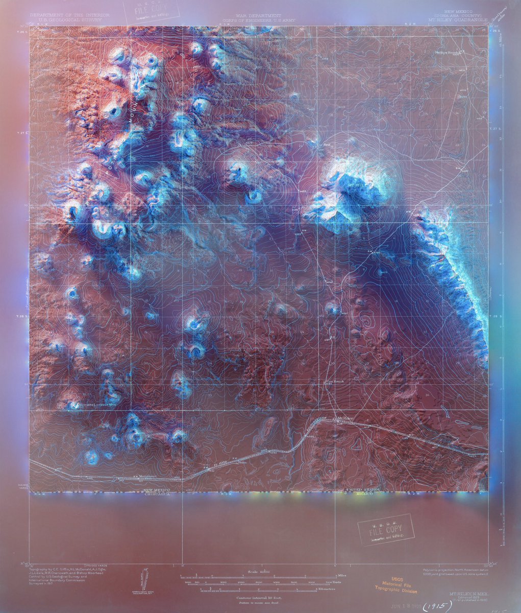 longitude110's tweet photo. New Mexico / Mt Riley Quadrangle - #3dmap #blender3d #topography #maps #mapart #mapporn  #mapping #cartography #gis #maps #usgs #newmexico https://t.co/G7RJ9bAOK2