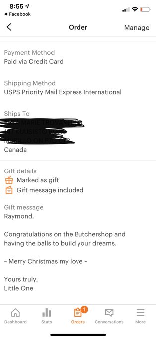 A customer is sending someone an item from my antique shop (a boar skull) as a gift for following their<a href="/tag/sxsw"class="tags"><span>#sxsw</span></a>