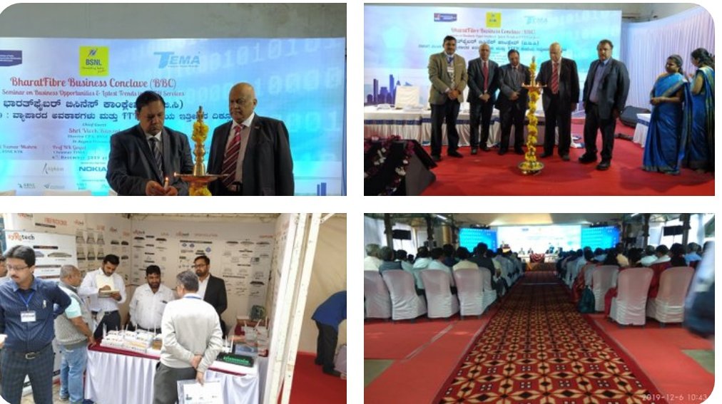 Rajesh_Mishra8's tweet photo. Well done Congratulations #BSNL_FTTH Seminar on Business opportunity &amp;latest trend #FTTH services thk for organising glorious event @BSNL_KTK circle,all Chanel partner #Nokia #Utstarcom #alphion
Same shd be orgnsd by other circle also and @BSNLCorporate
Available with eco rate. https://t.co/c7r44zfo2h