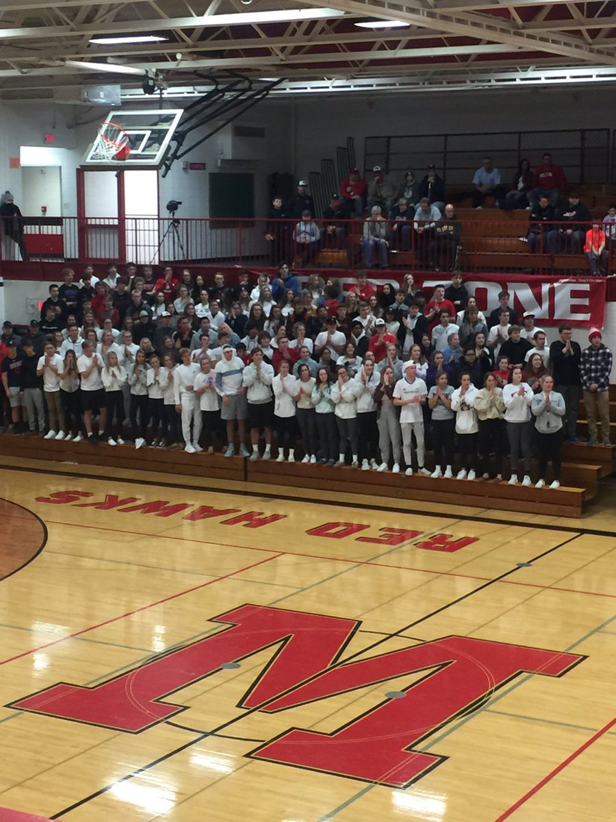 RetiredAD_BC's tweet photo. Great student sections at tonight’s Red Hawk/Tider basketball game. @MiltonHoops1 @EdgertonBBall https://t.co/DhhuSHY7pF