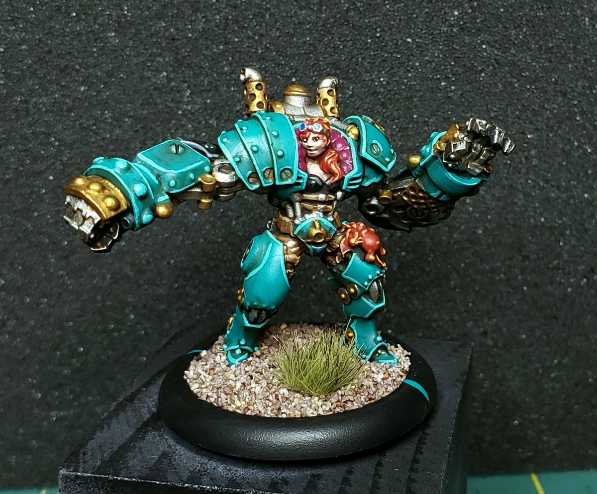 Zathalos's tweet photo. Boss Machorne @privateerpress #riotquest #privateerpress #p3painter #crucibleguard #warmachine #warmahordes https://t.co/33w1lAwrV2