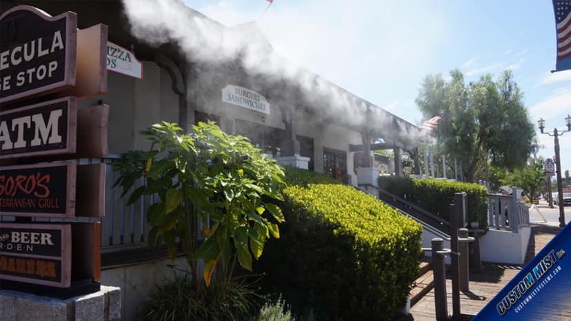 custommistinc's tweet photo. Soro’s Mediterranean Grill in Temecula, Ca. has over 250’ of mist line that we installed around three patios to keep everyone cool. Visit us online at https://t.co/Jzp6TTwyhb or call 1-760-328-5545 We proudly service all of Southern California along with worldwide distribution. https://t.co/XAUIFhquiW