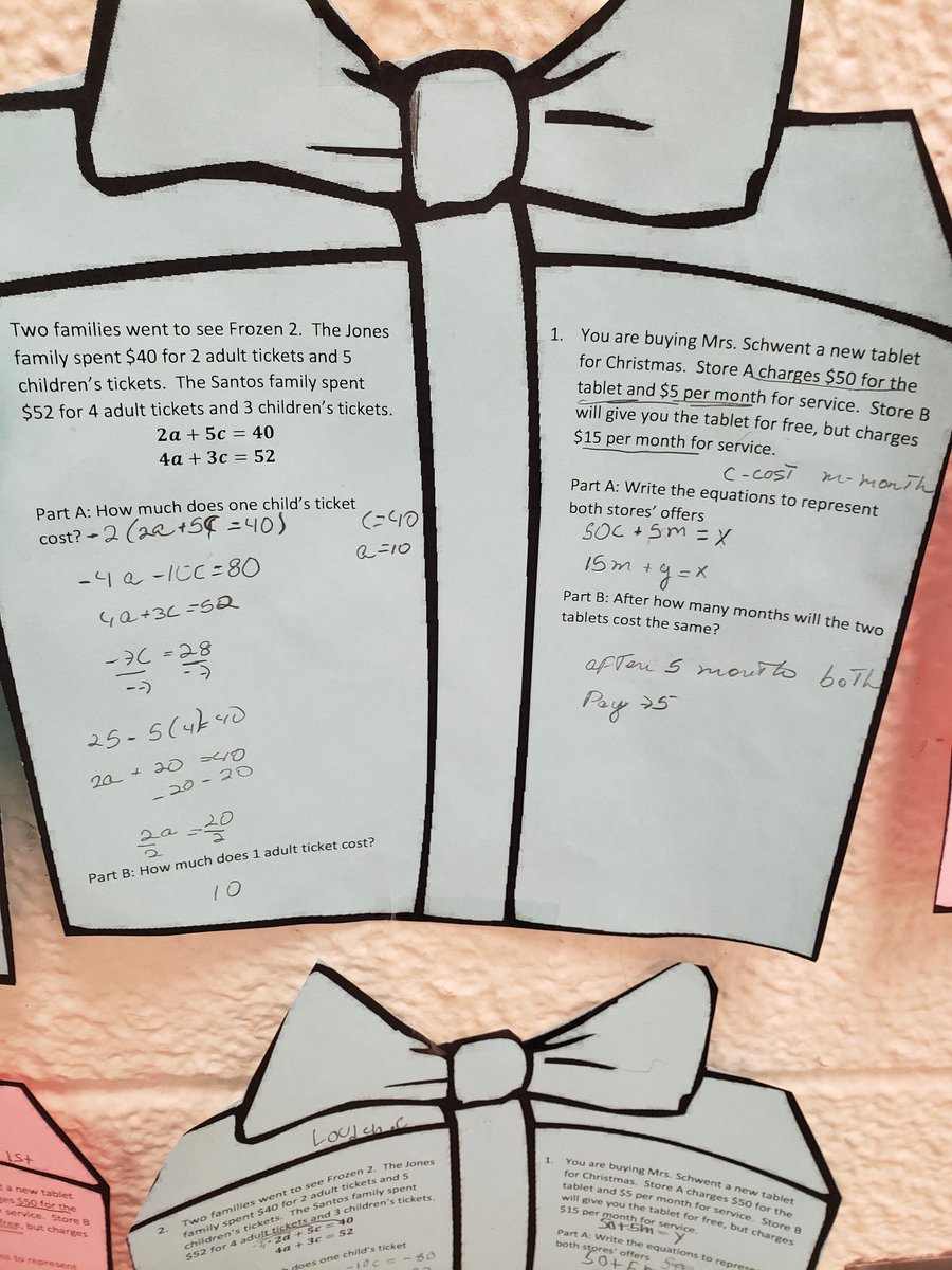 SchwentToClass's tweet photo. What happens when an algebra teacher decorates for Christmas? Tessellated Christmas tree graphing worksheets. 😂🤷‍♀️ ❤🎄🎁 https://t.co/n65FqwrBFw