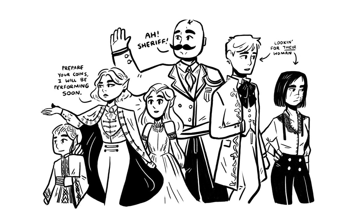 art of 2019 but it's the evolution of how i draw my d&d party 
