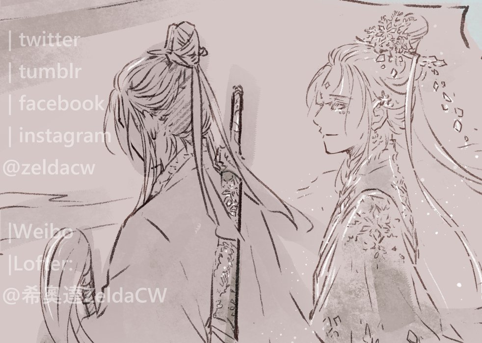 WQSC #忘情隨塵 main story will be updated later this week~ They are at Yi city meeting ShuangHua ~
(what a coincidence the MDZS comic is also at the Yi City XD)