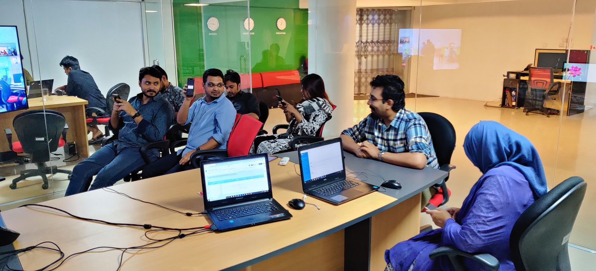 telemeshdotnet's tweet photo. We believe that working unitedly toward a common goal makes the team successful. Here’s to another in-house Dhaka-Khulna #piloting and #testing of the #Telemesh project.

@w3engineers @UNICEFinnovate https://t.co/0UF40Z3byd