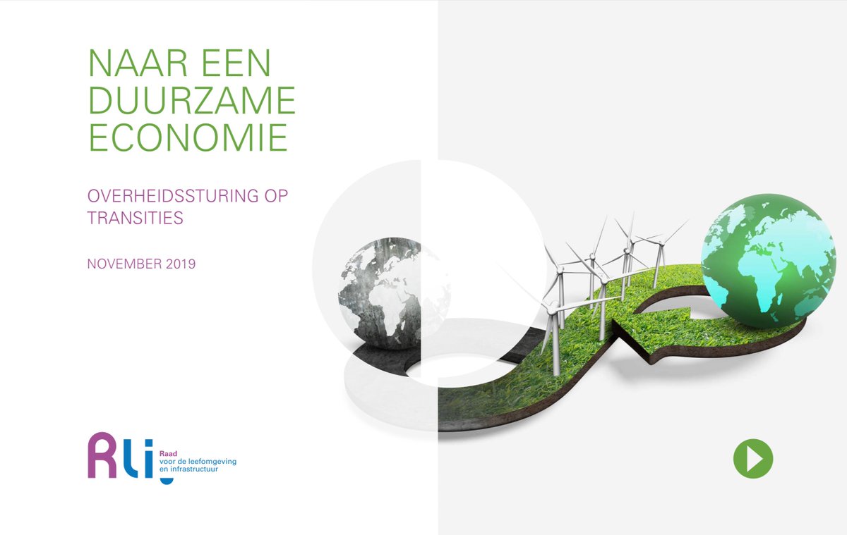 Overheid moet sterker sturen op transitie naar duurzame economie. Dit stelt de #Rli in zijn vandaag verschenen advies ‘Naar een #DuurzameEconomie’ Lees het persbericht bit.ly/2OOvyrW