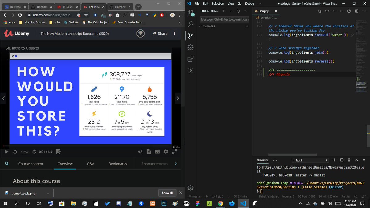NathanDDaniels's tweet image. Finished Section 5: Capture Collections of Data with
Arrays. Up Next, Section 6: Objects - The Core of Javascript
#365CodingPhaseChallenge #CodingPhase #TheCodingWay