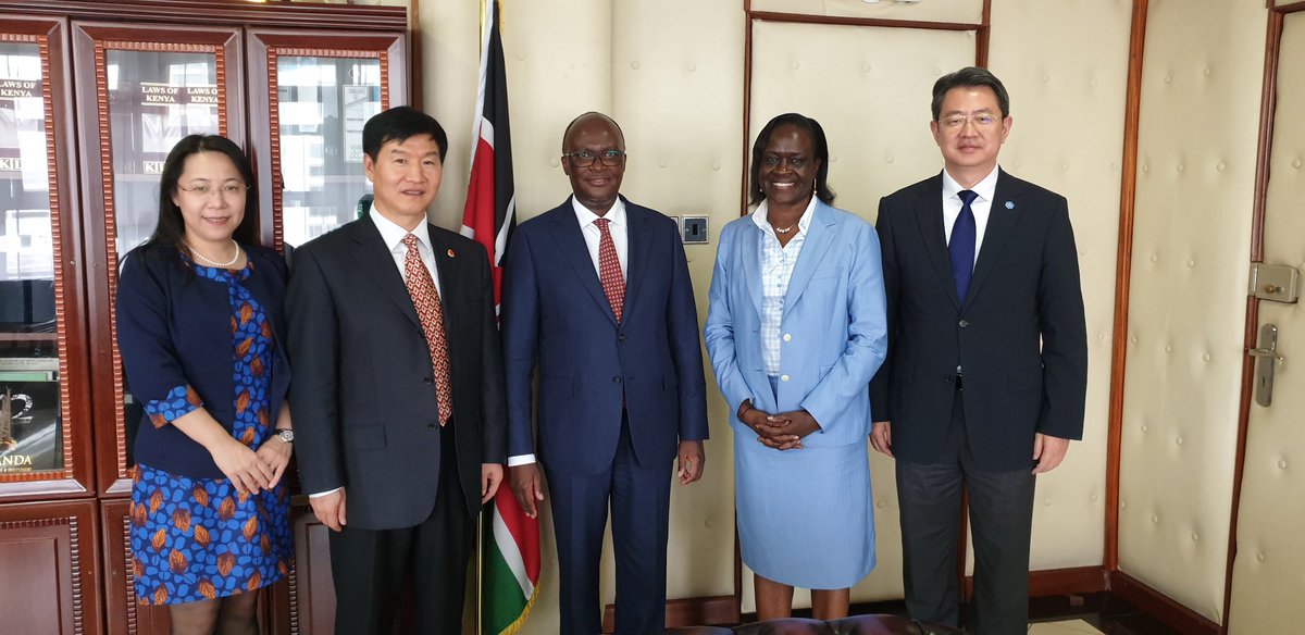 PSSDTransport's tweet image. Mr. Liu  Xiaoming, Deputy Minister, Ministry of Transport, People&apos;s Republic of China paid a courtesy visit to CS @JamesMacharia_ and PS @EstherKoimett to deliberate on areas of collaboration between the two countries. @TransportKE