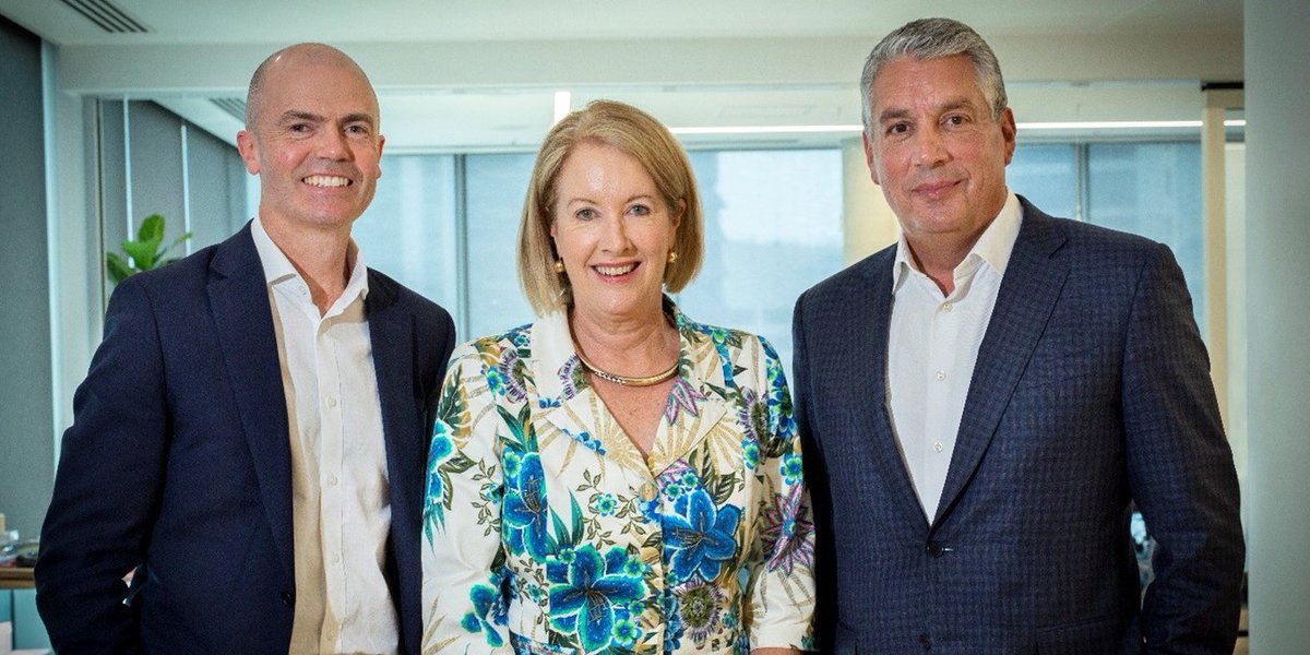 JacobsConnects's tweet photo. Chair &amp; CEO Steve Demetriou and SVP Patrick Hill – both @malechampions - welcomed @LizBroderick to our Sydney office to share global insights and impactful stories about gender equality. Learn more: https://t.co/4gD0vTJ4T2 #TogetherBeyond https://t.co/OoAfQOsNCF
